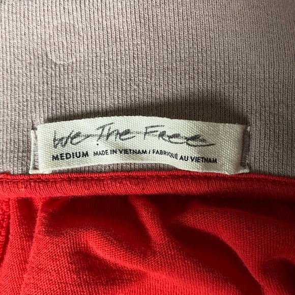 Free People Grand Slam Tube Top Red Size Medium - Picture 7 of 14